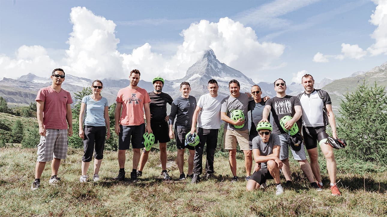 L'équipe Synotis à Zermatt